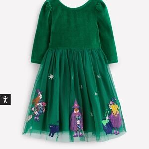 Nwt Mini Bodon Velour Tulle Appliqué Dress 3-4